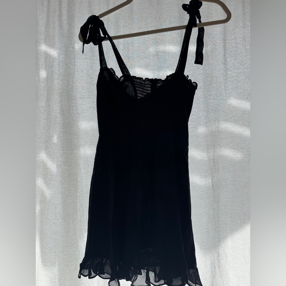Reformation Mini Black Dress